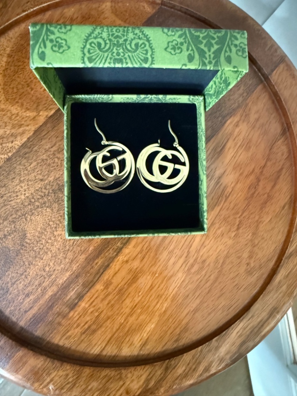 Gucci Gold-tone Interlocking GG Hoop Earrings